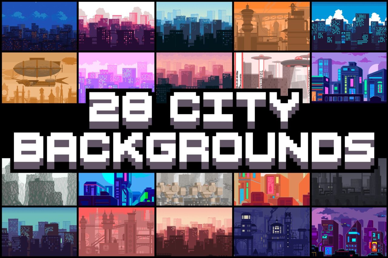 Unity Asset Soldier | 【SALE】 28 City Backgrounds Pixel Art 都市背景2D素材集 50%オフ 2026年1月20日まで Unity Asset Soldier | 【SALE】 28 City Backgrounds Pixel Art 都市背景2D素材集 50%オフ 2026年1月20日まで