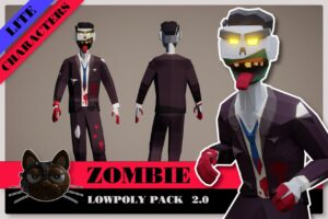 3D Characters Zombie City Streets Lowpoly Pack   Lite   3D Humanoids   Unity Asset Store