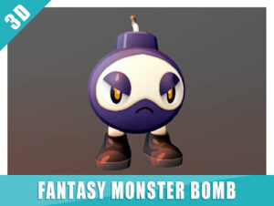 3D Monster Bomb     3D Characters   Unity Asset Store