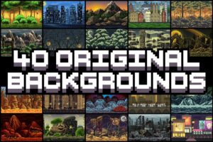 40 Original Backgrounds Pixel Art   2D Environments   Unity Asset Store