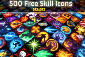 500 Free Skill Icons   2D Icons   Unity Asset Store
