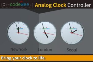 Analog Clock Controller   Utilities Tools   Unity Asset Store