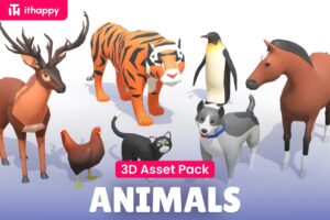 Animals FREE   Animated Low Poly 3D Models   3D Animals   Unity Asset Store