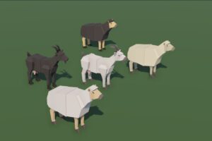 Animated Goat and Sheep  3D low poly FREE   3D Animals   Unity Asset Store
