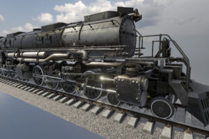 Animated Locomotive Steam Train   3D Land   Unity Asset Store