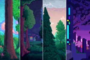 Animated Pixel Art Backgrounds   Free   2D Environments   Unity Asset Store