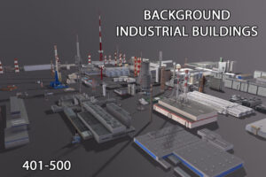 Background Industrial Buildings Pack  401 500    3D Industrial   Unity Asset Store