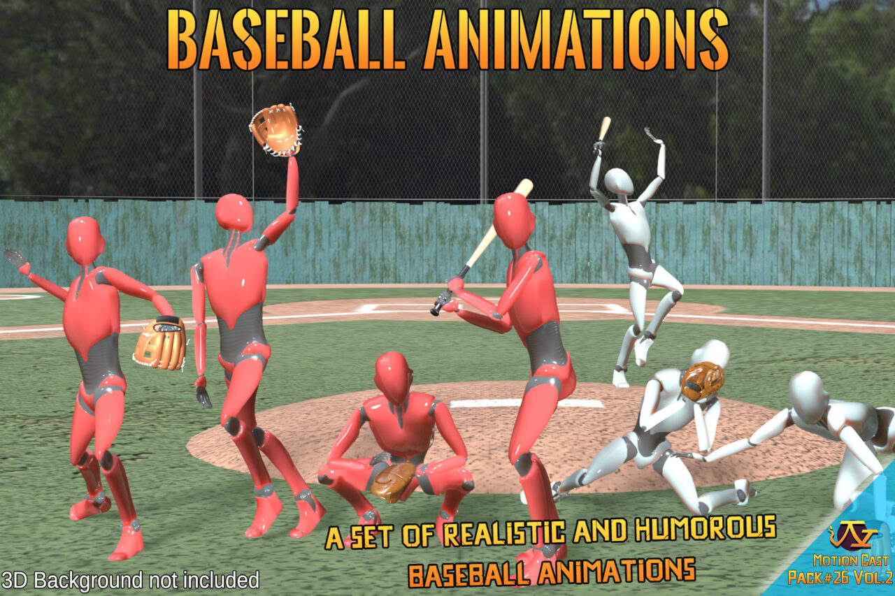 Baseball animations  Motion Cast 26 Vol.2    3D Animations   Unity Asset Store