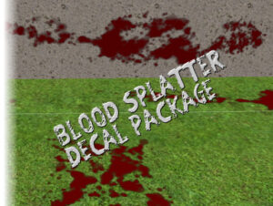 Blood splatter decal package   2D Textures   Materials   Unity Asset Store