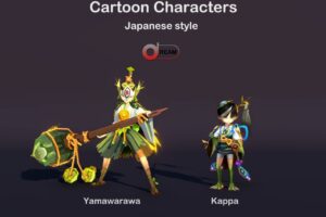 Cartoon Characters Japanese style16   Characters   Unity Asset Store