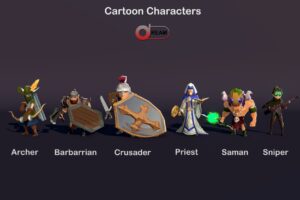Cartoon Characters Soldiers   Characters   Unity Asset Store
