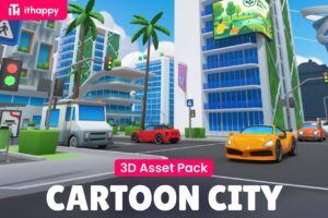 Cartoon City Free   Low Poly City 3D Models Pack   3D Urban   Unity Asset Store