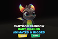 Unity Asset Soldier | 【SALE】 Cartoon Rainbow Dragon 3D Model かわいい虹色の竜モデル 30%オフ 2026年1月20日まで Unity Asset Soldier | 【SALE】 Cartoon Rainbow Dragon 3D Model かわいい虹色の竜モデル 30%オフ 2026年1月20日まで