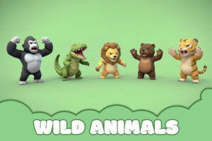 Cartoon Wild Animals   Lowpoly Stylized Animal Characters   Characters   Unity Asset Store