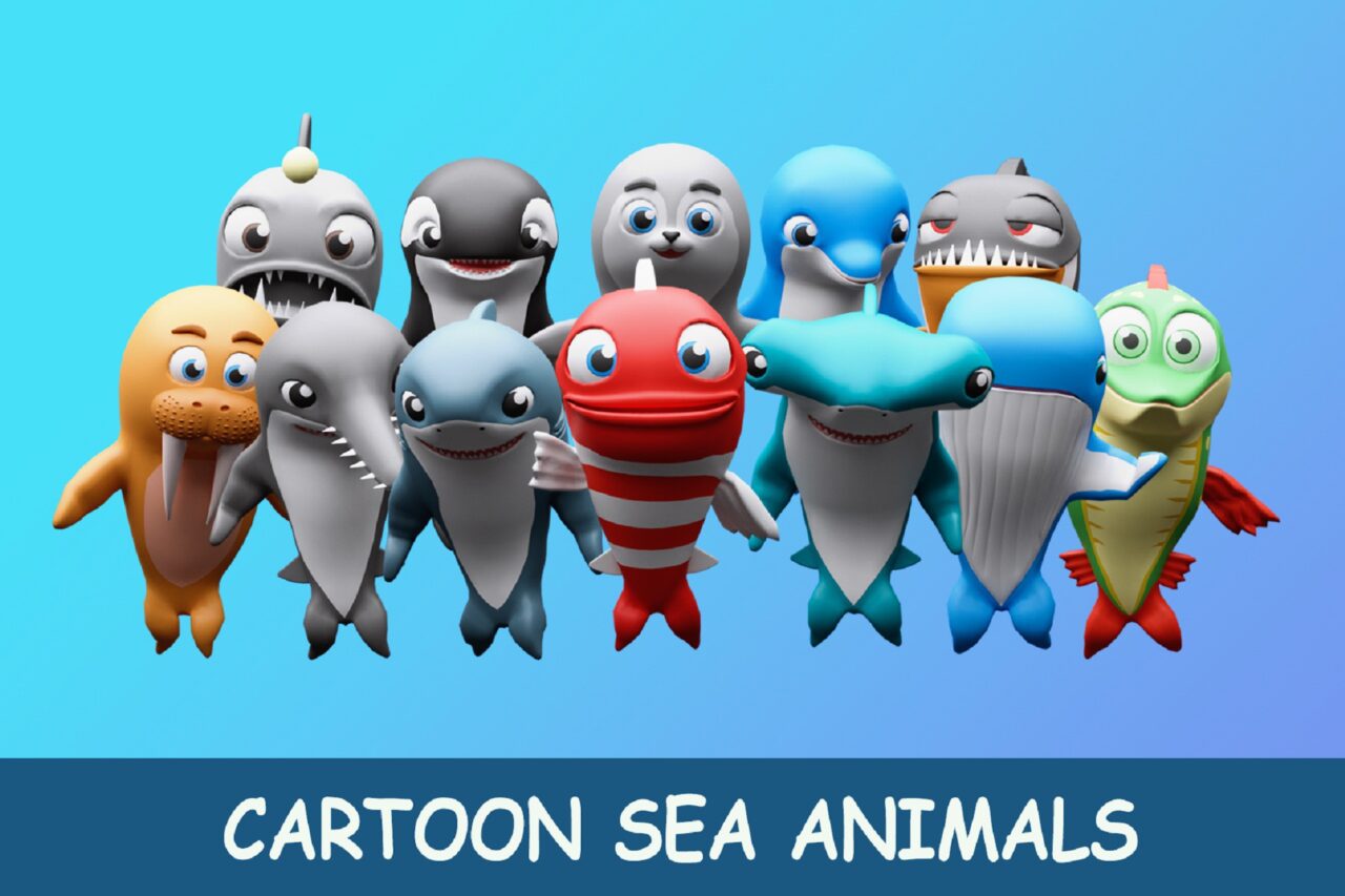Unity Asset Soldier | 【SALE】 Cartoon sea animals 12種類の海の生き物3Dモデル 50%オフ、2026年1月22日までのセールが実施中 Unity Asset Soldier | 【SALE】 Cartoon sea animals 12種類の海の生き物3Dモデル 50%オフ、2026年1月22日までのセールが実施中