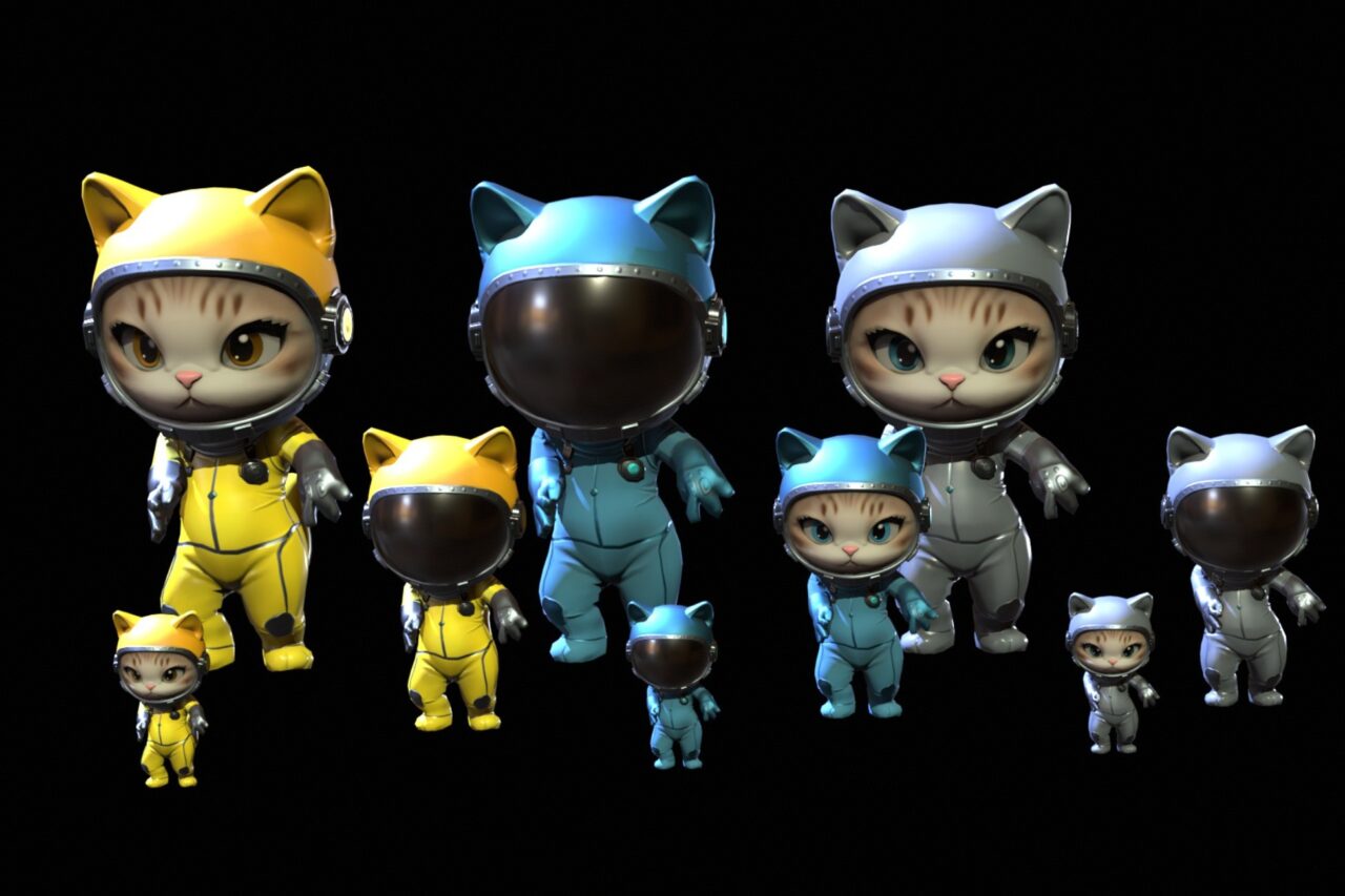 Unity Asset Soldier | 【SALE】 Cat6 Pack2 宇宙服を着た猫のローポリ3Dモデル。50%オフのリリースセールが2026年1月18日まで実施中 Unity Asset Soldier | 【SALE】 Cat6 Pack2 宇宙服を着た猫のローポリ3Dモデル。50%オフのリリースセールが2026年1月18日まで実施中