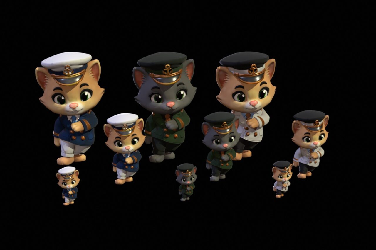 Unity Asset Soldier | 【SALE】 Cat7 Pack3:可愛らしい低ポリゴンの猫 3D キャラクター 50% オフ、2026年1月18日まで Unity Asset Soldier | 【SALE】 Cat7 Pack3:可愛らしい低ポリゴンの猫 3D キャラクター 50% オフ、2026年1月18日まで