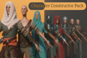 Character Constructor Medieval Fantasy armor Modular  Prototype   Characters   Unity Asset Store