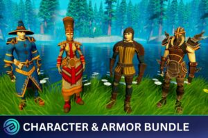 Character   Armor Bundle for Stylized Fantasy RPG   Characters   Unity Asset Store