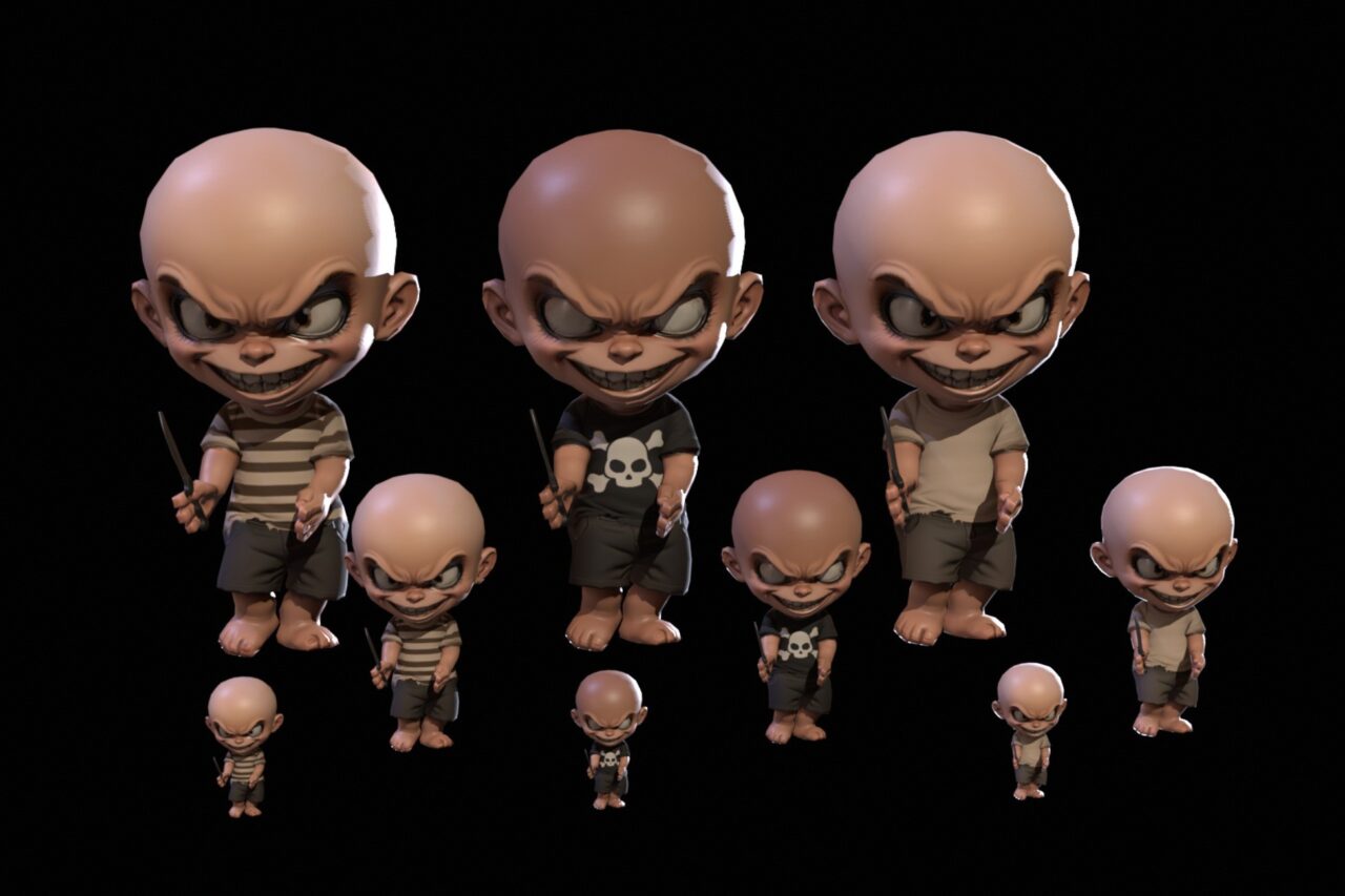 Unity Asset Soldier | 【SALE】 ChibiManiac1Pack1:3種類のスキンを備えたホラー&ファンタジーなちびキャラ!50%オフのリリースセールは2026年1月18日まで Unity Asset Soldier | 【SALE】 ChibiManiac1Pack1:3種類のスキンを備えたホラー&ファンタジーなちびキャラ!50%オフのリリースセールは2026年1月18日まで