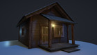 Unity Asset Soldier | 【無料】Cozy Mountain Cabin PBR：居心地の良い山小屋を軽量な低ポリゴンで再現