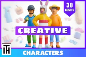Creative Characters FREE   Animated Low Poly 3D Models   3D Humanoids   Unity Asset Store