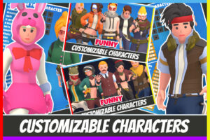 Customizable 3D Funny Characters Pack Vol 2   3D Humanoids   Unity Asset Store