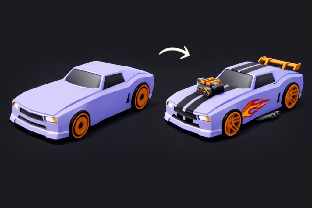 Customizable Arcade Car Pack   3D Land   Unity Asset Store