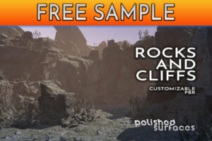 Customizable Rocks and Cliffs PBR   Sample   3D Landscapes   Unity Asset Store