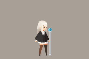 Cute 2D Girl   Wizard   2D Characters   Unity Asset Store