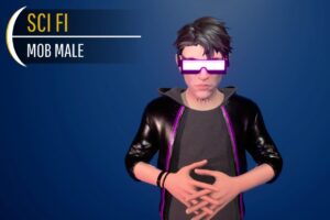 Cyberpunk Male Character  Rigged Stylized 3D Model   Characters   Unity Asset Store