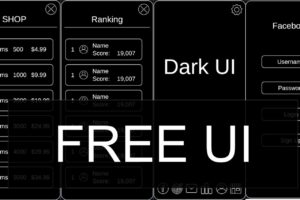 Dark Theme UI   2D GUI   Unity Asset Store