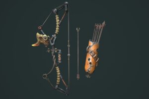 Desert Bow quiver arrow   3D Weapons   Unity Asset Store