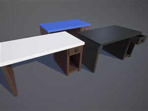 Desk Table   3D Furniture   Unity Asset Store