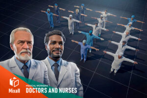 Doctors and nurses   medical workers   Characters   Unity Asset Store