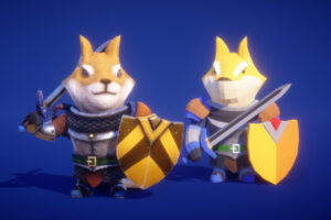 Dog Knight PBR Polyart   3D Animals   Unity Asset Store