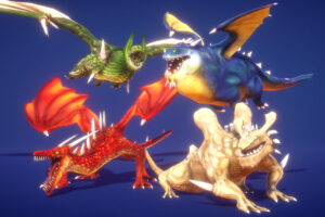 Dragon for Boss Monster   HP   3D Creatures   Unity Asset Store