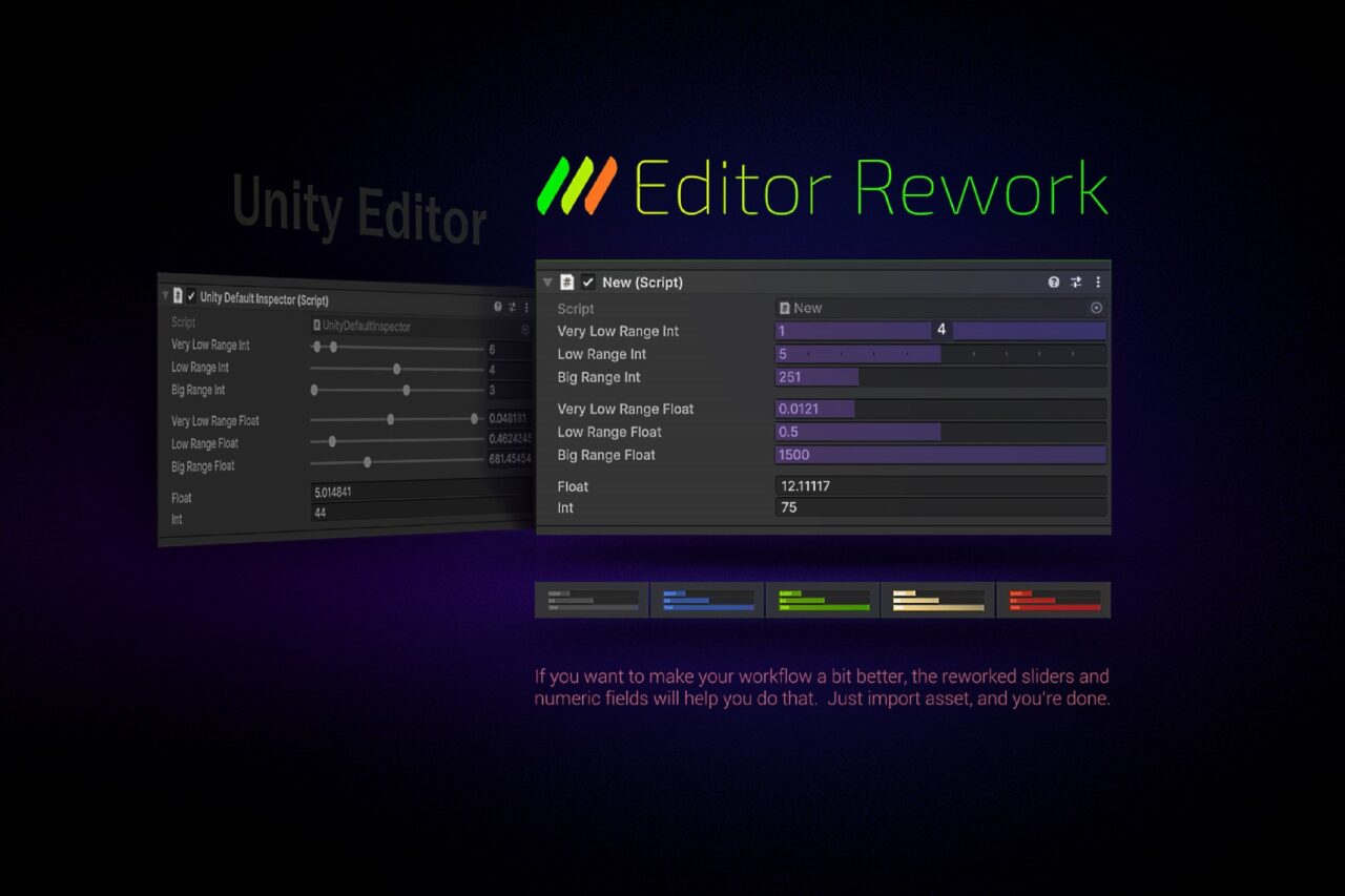 Editor Rework  Numeric fields and sliders   GUI Tools   Unity Asset Store