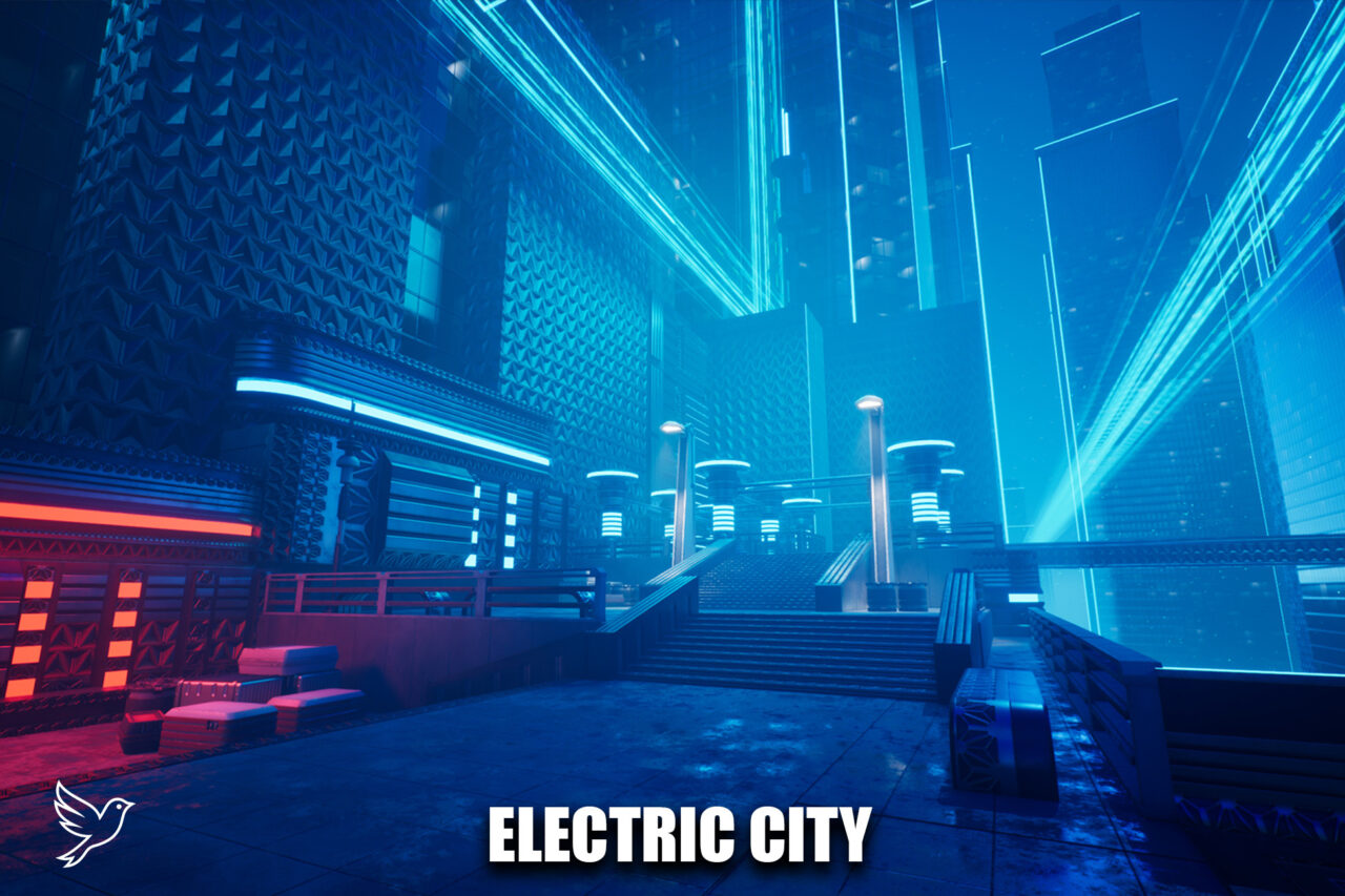 Electric City Modular Kit 3D Sci Fi Unity Asset Store