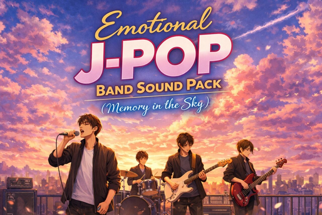 Emotional J POP Band Sound Pack Memory in the Sky Pop Music Unity Asset Store