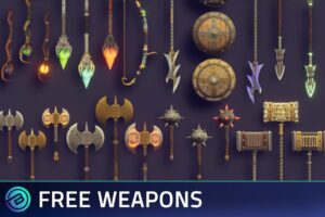 FREE   RPG Weapons   3D Weapons   Unity Asset Store