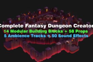 Fantasy Dungeon Creator  Modular RPG Environment Kit  Low Poly  Built In    3D Fantasy   Unity Asset Store