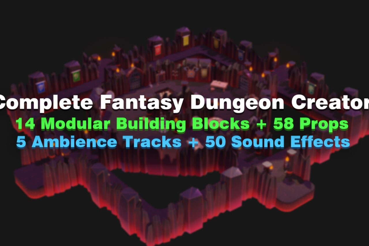 Unity Asset Soldier | 【SALE】 Fantasy Dungeon Creator モジュラー形式のダンジョン制作キット 30%オフのリリースセールが2026年1月20日まで実施中 Unity Asset Soldier | 【SALE】 Fantasy Dungeon Creator モジュラー形式のダンジョン制作キット 30%オフのリリースセールが2026年1月20日まで実施中