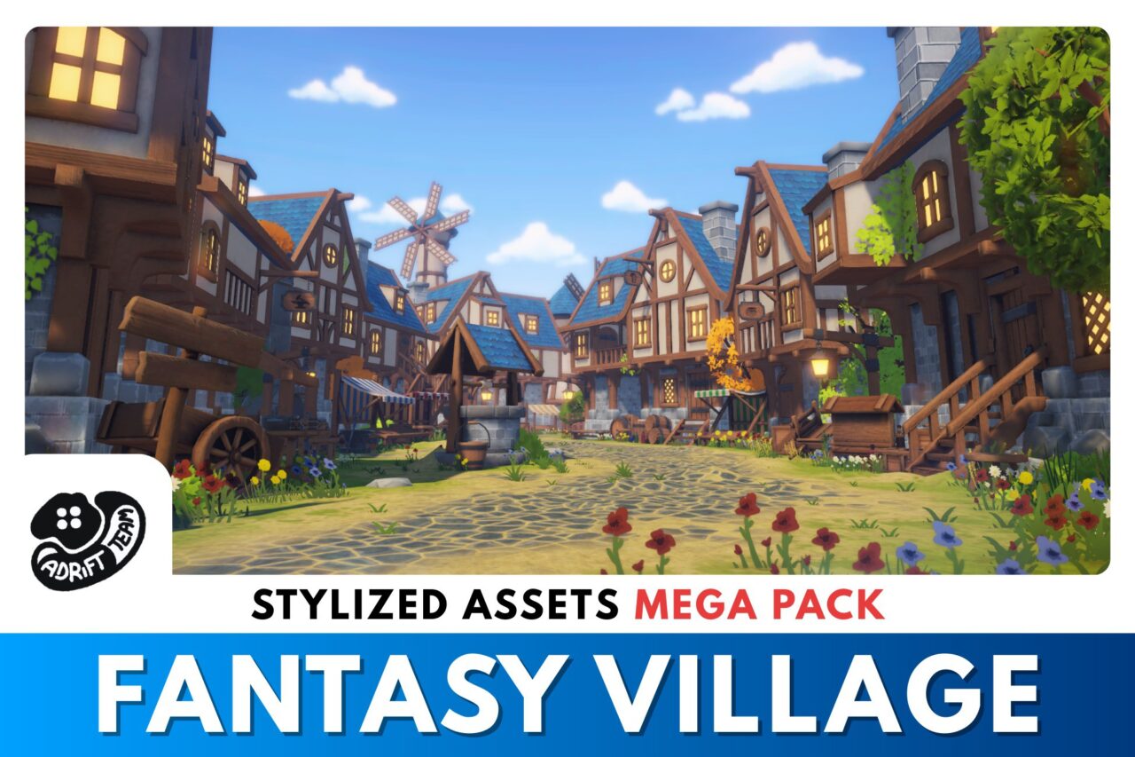 Unity Asset Soldier | 【SALE】 Fantasy Village Stylized Modular MEGA PACK 高品質な中世ファンタジーの村が50%オフ 2026年1月26日まで Unity Asset Soldier | 【SALE】 Fantasy Village Stylized Modular MEGA PACK 高品質な中世ファンタジーの村が50%オフ 2026年1月26日まで