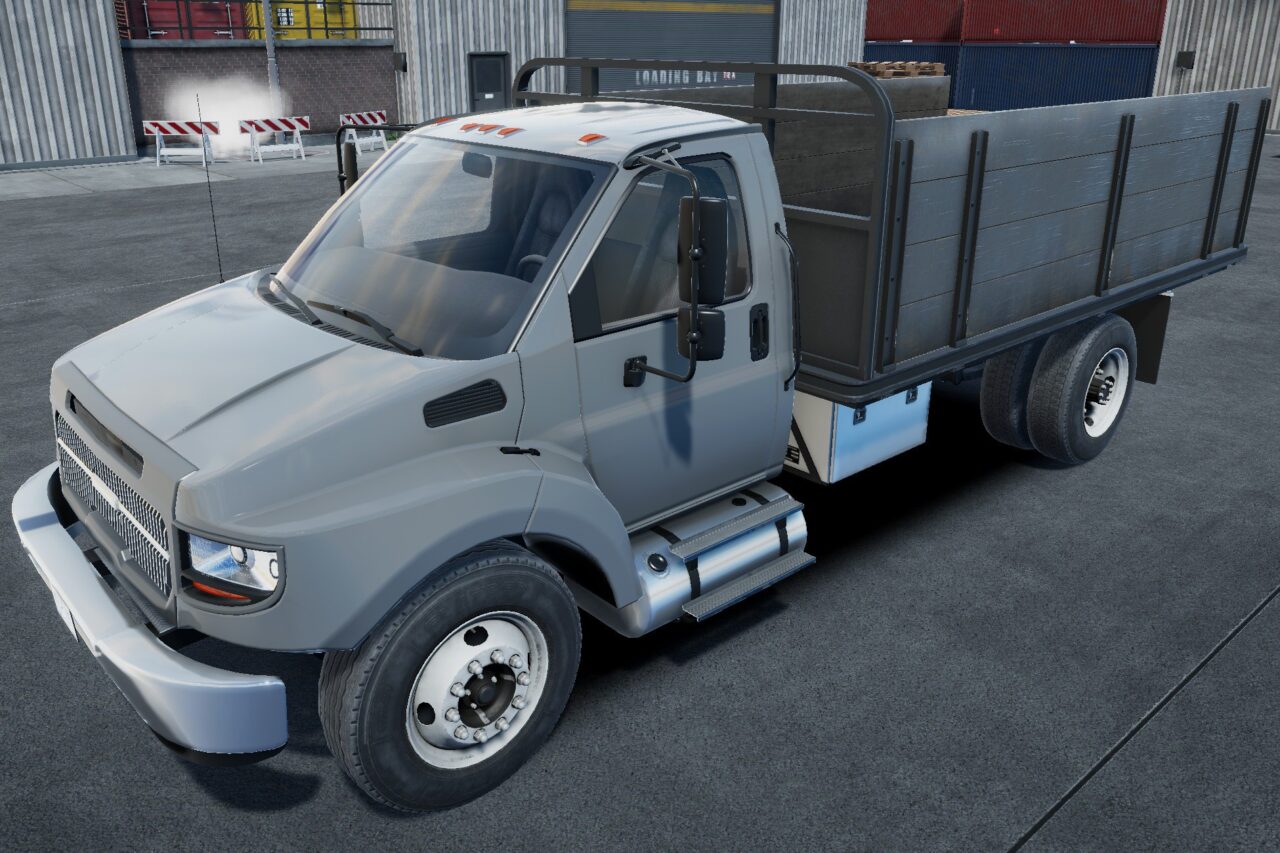 Flatbed truck with cargo   3D Vehicles   Unity Asset Store