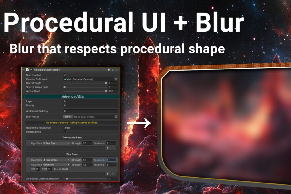 Flexible UI Suite   Procedural UI  UI Blur  And More    GUI Tools   Unity Asset Store