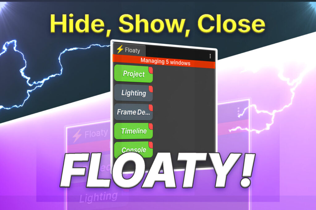 Floaty   Hide Floating Windows   Utilities Tools   Unity Asset Store