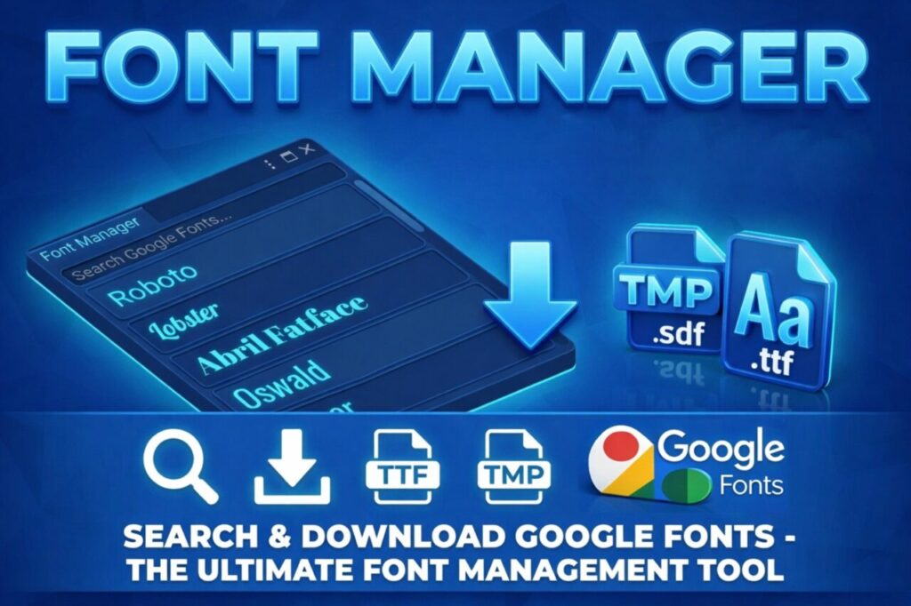 FontManager   GUI Tools   Unity Asset Store