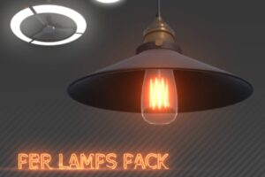 Free PBR Lamps   3D Interior   Unity Asset Store