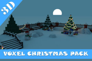 Free Voxel Christmas Pack   3D Environments   Unity Asset Store